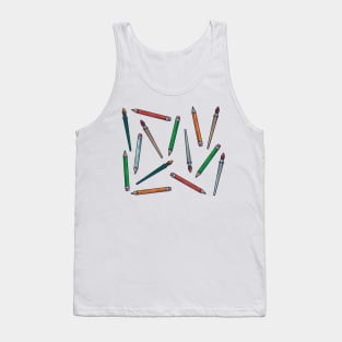 Pencils and brushes - Pattern Tank Top